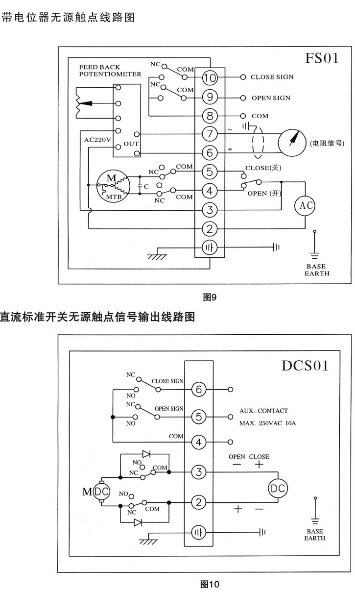 CHV電動執行器接線圖